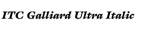 ITC Galliard Ultra Italic