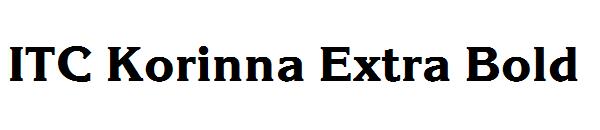 ITC Korinna Extra Bold