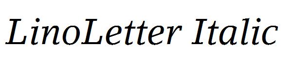 LinoLetter Italic