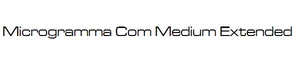 Microgramma Com Medium Extended