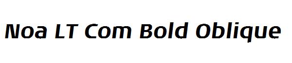 Noa LT Com Bold Oblique