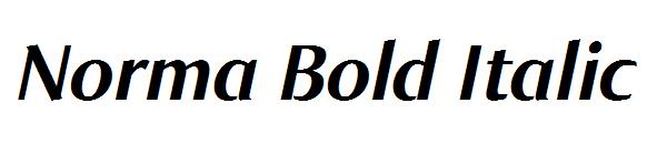 Norma Bold Italic