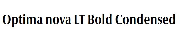 Optima nova LT Bold Condensed