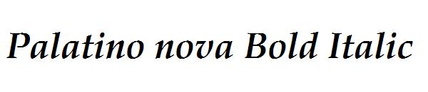 Palatino nova Bold Italic