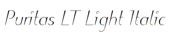 Puritas LT Light Italic