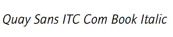 Quay Sans ITC Com Book Italic