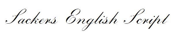 Sackers English Script