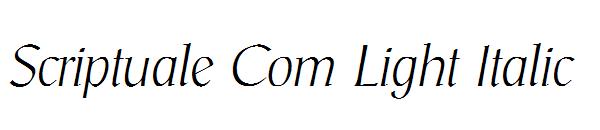 Scriptuale Com Light Italic