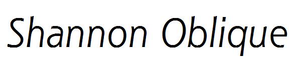 Shannon Oblique