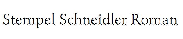 Stempel Schneidler Roman