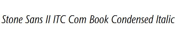Stone Sans II ITC Com Book Condensed Italic