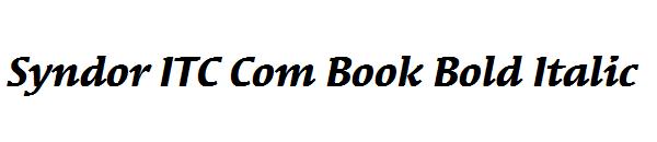 Syndor ITC Com Book Bold Italic