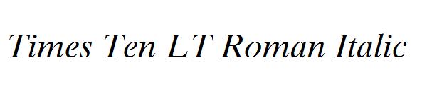 Times Ten LT Roman Italic