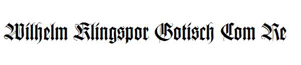 Wilhelm Klingspor Gotisch Com Re