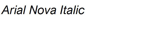 Arial Nova Italic