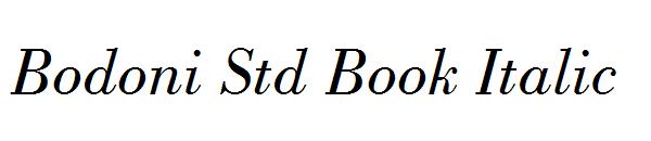 Bodoni Std Book Italic