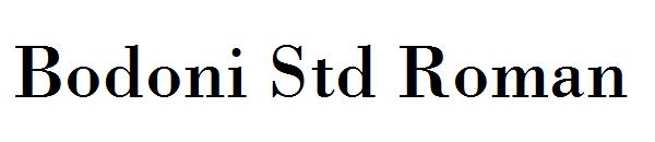 Bodoni Std Roman