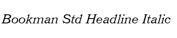 Bookman Std Headline Italic