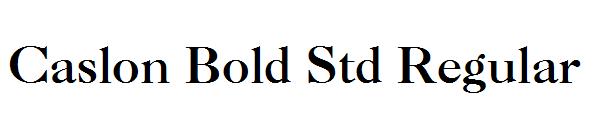 Caslon Bold Std Regular