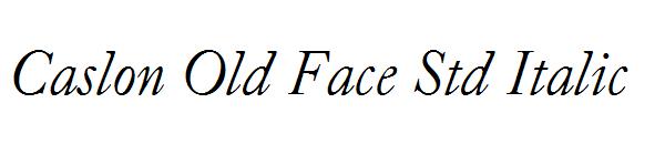 Caslon Old Face Std Italic