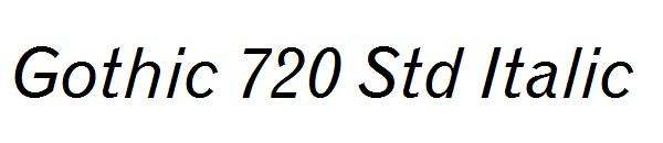 Gothic 720 Std Italic