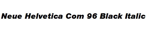 Neue Helvetica Com 96 Black Italic