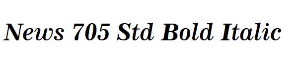News 705 Std Bold Italic