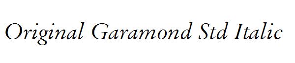 Original Garamond Std Italic