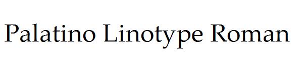 Palatino Linotype Roman