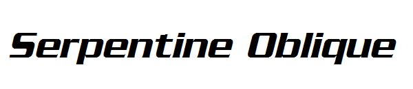 Serpentine Oblique