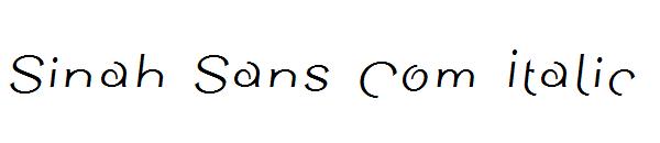 Sinah Sans Com Italic