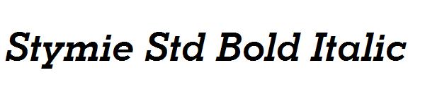 Stymie Std Bold Italic