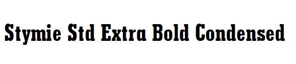 Stymie Std Extra Bold Condensed