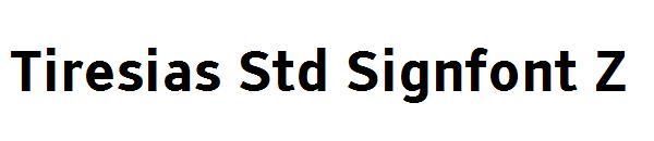 Tiresias Std Signfont Z