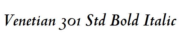 Venetian 301 Std Bold Italic