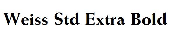 Weiss Std Extra Bold
