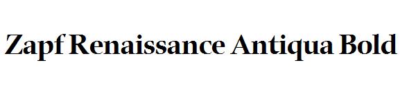 Zapf Renaissance Antiqua Bold