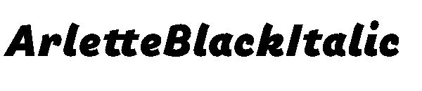 ArletteBlackItalic