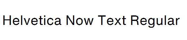 Helvetica Now Text Regular