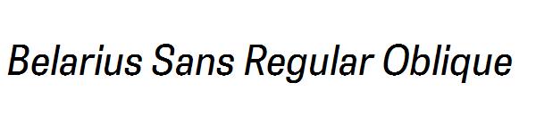 Belarius Sans Regular Oblique