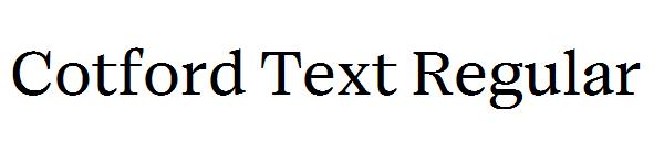 Cotford Text Regular