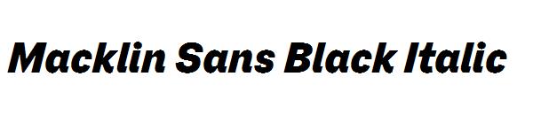 Macklin Sans Black Italic