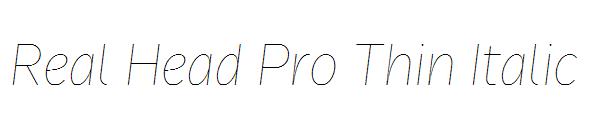 Real Head Pro Thin Italic