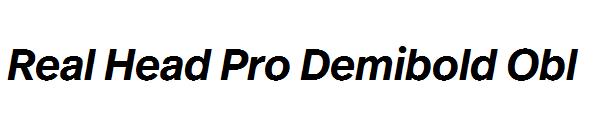 Real Head Pro Demibold Obl