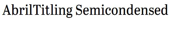 AbrilTitling Semicondensed Regular