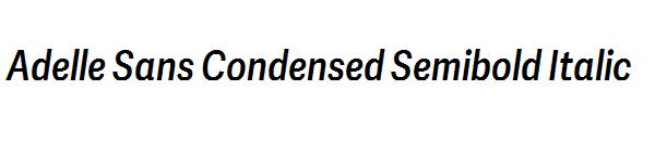 Adelle Sans Condensed Semibold Italic