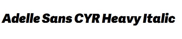 Adelle Sans CYR Heavy Italic