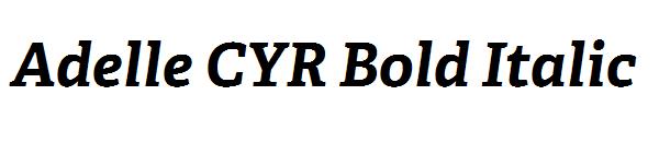 Adelle CYR Bold Italic