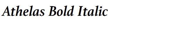 Athelas Bold Italic