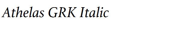 Athelas GRK Italic